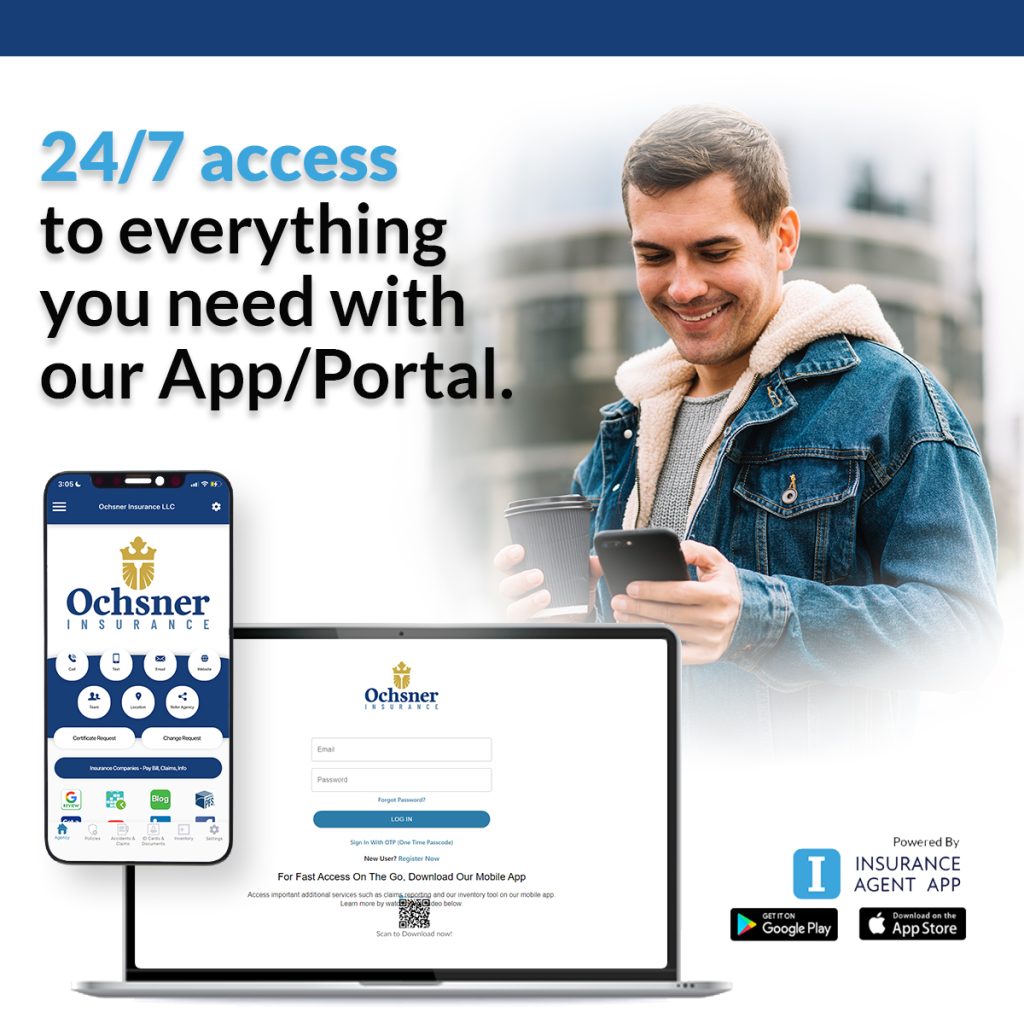 App for 24 hour access to your insurance policies